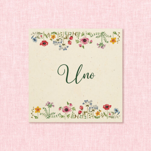 Cartoncino Segnatavolo Cassiopea